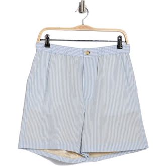 Frame Denim Stripe Shorts in Blue Stripe at Nordstrom Rack, Size Medium