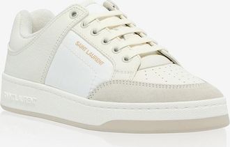Saint Laurent Niedrige Sneakers aus Nylon und Leder SL61