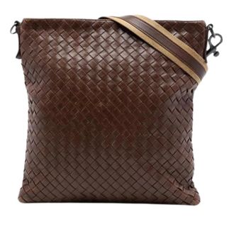 Bottega Veneta Pre-owned Cross Body Bags, female, Brown, Size: ONE SIZE Pre-owned Woven Crossbody Bag