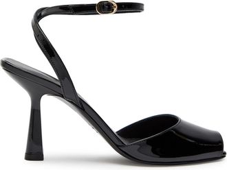 Stuart Weitzman Stuart Weitzman Val 85 Patent Leather Sandals - Black - 37 (IT37/ UK4)