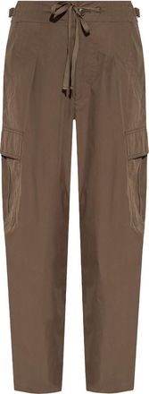 Isabel Marant Rebecca tapered trousers - women - Cotton/Polyamide - 34 - Brown