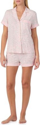 Kate Spade New York print short pajamas in Pink/White at Nordstrom, Size X-Large