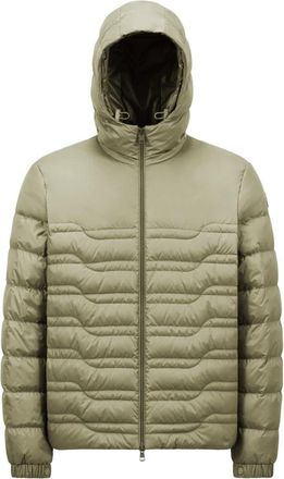 Moncler Doudoune Courte Aleso - Heren - Gewatteerde jassen - Groen - XL - Leer - Jassen