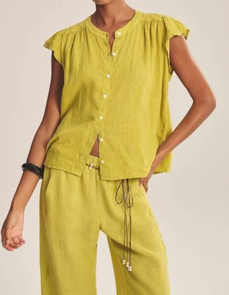 Velvet Janey Tee In Citron