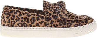 Corkys Footwear Womens Why Knot Print Slip On Sneakers In Leopard