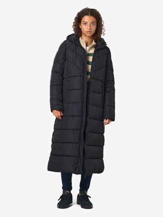 Noisy May Steppmantel NOISY MAY NMDALCON L/S X-LONG COAT NOOS FWD, Damen, Gr. S, schwarz, Steppware, Obermaterial: 100% Polyester, unifarben, ca. Mitte Wade, M&auml;