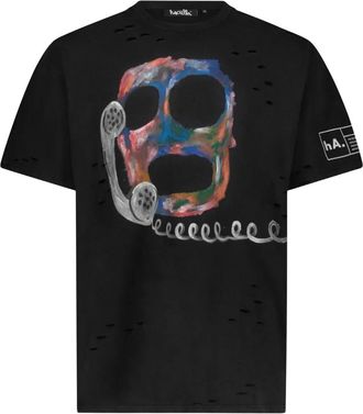 Haculla T-shirt con effetto vissuto - Nero