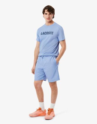 Lacoste Mens Lacoste Lightweight Diamond Taffeta Sport Shorts - Blue - Size: 3 28-30 waist