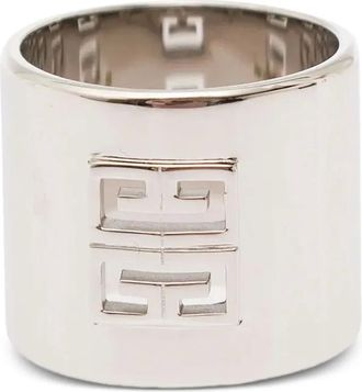 Givenchy Anello 4G grande con cut-out - Argento