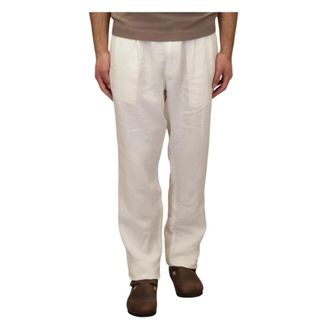 MC2 Saint Barth Havier Pleated Trousers - male - MC2 Saint Barth - Straight Trousers - White - L - Trousers
