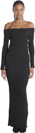 L&rsquo;Id&eacute;e Long Stretch Low-Cut Dress - female - LID&Eacute;E - Maxi Dresses - Black - 2XS - Dresses