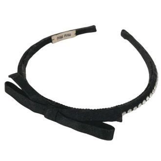 Miu Miu Pre-owned Accessories, female, Black, Size: ONE SIZE Pre-owned Fabric hair-accessories