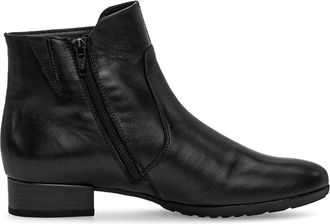 Gabor Enkellaars - Dames - Enkellaarsjes - Zwart - 40 1/2 EU - Leer - Schoenen