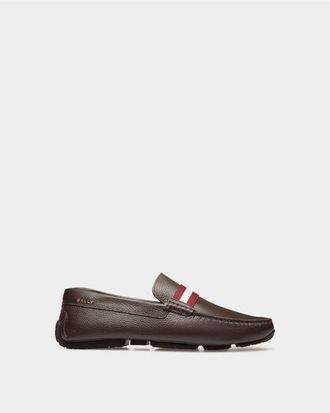 Bally Pilot Driver In Grained Bovine Leather in Brown at Nordstrom, Size 39.5
