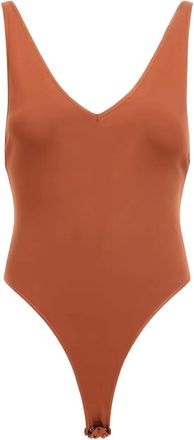 Roberto Cavalli Body con scollo a V - Marrone