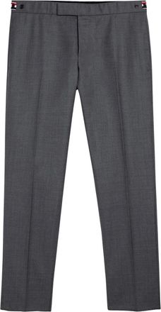 Thom Browne Wollen Broek - Heren - Nette broeken - Grijs - XL - Wol - Broeken