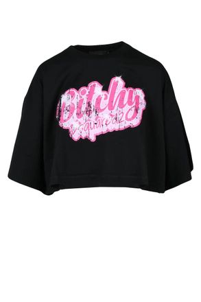 Dsquared2 Cropped Black T-Shirt
