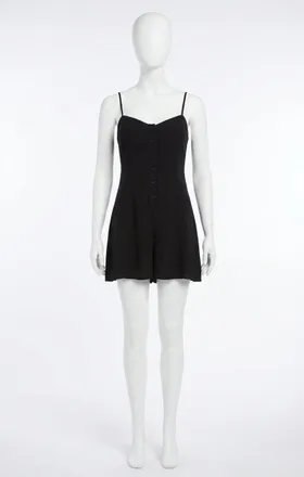 Z Supply Sandpiper Romper In Black