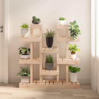 vidaXL Vidaxl - Soporte Para Plantas Madera Maciza De Pino 104,5x25x109,5 Cm