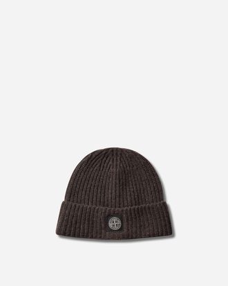 Stone Island Light RWS Geelong Wool Beanie Lead Grey