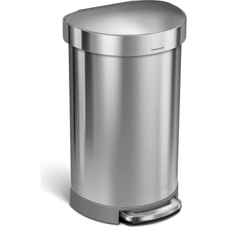 Simplehuman 45L semi-round step can in Brushed at Nordstrom
