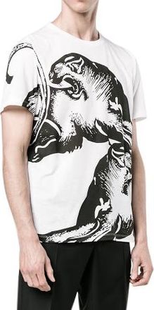 Valentino Garavani Valentino Black & White Printed T-Shirt Size M