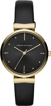 A|X Armani Exchange Three-Hand Quartz Black Dial Ladies Watch AX5903