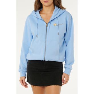 Rip Curl Poolside Cotton Blend Hoodie in Light Blue at Nordstrom, Size Xx-Small