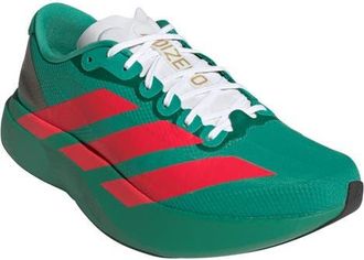 adidas Adizero Evo SL Running Shoe in Court Green/Lucid Red/White at Nordstrom, Size 10.5