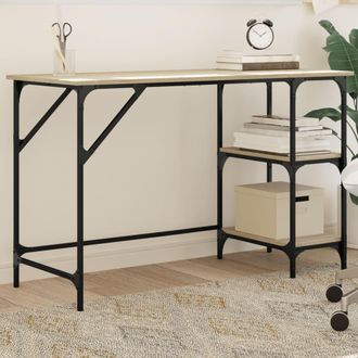 vidaXL Vidaxl - Escritorio De Metal Y Madera De Ingenier&iacute;a Sonoma 120x50x75 Cm