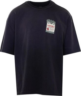 Amiri Black Chateau Stamp T-Shirt