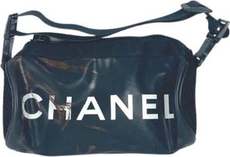 Chanel Pre-owned Cross Body Bags, female, Blue, Size: ONE SIZE Pre-owned Rubber Shoulder Bag