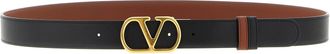 Valentino Garavani Mens Multicolor Calfskin Regular Belt