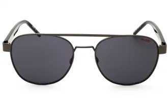 HUGO BOSS HG1196S Oval Metal Frame Sunglasses - Silver