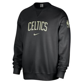 Nike Boston Celtics Standard Issue Nike Mens Dri-FIT NBA Crew-Neck Sweatshirt in Black | FV2052-010