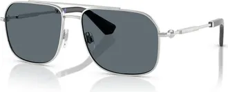 Burberry Grey Navigator Mens Sunglasses BE3159 100587 59