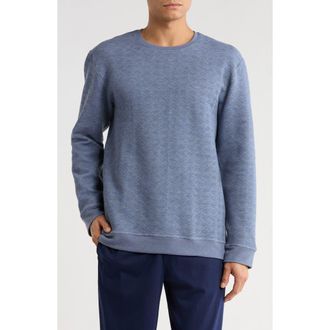 Majestic International Diamond Long Sleeve Knit T-Shirt in Eclipse Blue at Nordstrom Rack, Size X-Large