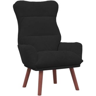 vidaXL Relaxing Chair Black 69 x 74 x 93 cm Velvet Vidaxl