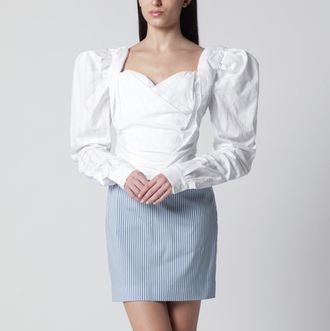 Vivienne Westwood Sunday corset top in white cotton