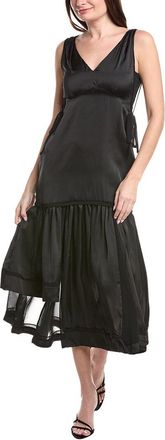 1.State V-Neck Asymmetric Maxi Dress