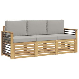 vidaXL Juegos De Sof&aacute;s Madera De Acacia S&oacute;lida Vidaxl