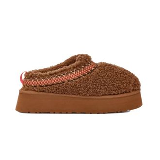 UGG Vlecht Heritage Slipper Elegant Comfort - Dames - Slip ons - Bruin - 38 EU - Schoenen