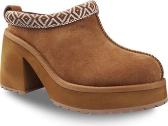 Candie's Leora Platform Clog in Natural Suede at Nordstrom, Size 10