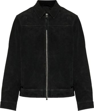 AllSaints Giacca-camicia Rhone con zip - Nero