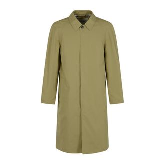 Burberry Parkbury BL Coat - Heren - Mantel - Groen - L - Katoen - Jassen