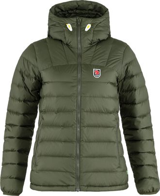 Fj&auml;llr&auml;ven Womens Expedition Pack Down Hoodie Green S