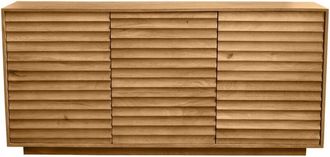 Miliboo Aparador De Madera Maciza De Mangos 3 Puertas L160 Cm Matcha