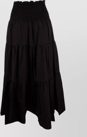 Michael Kors tiered midi skirt flowing silhouette