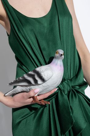 J.W.Anderson Clutch With A Dove Motif, Womens, Brown