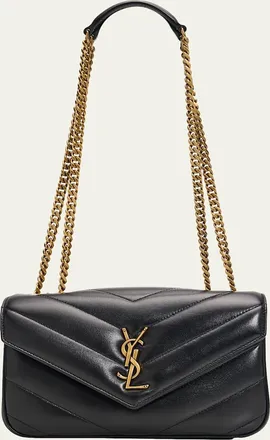 Saint Laurent Loulou YSL Quilted Leather Shoulder Bag